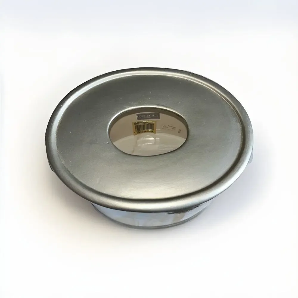 Croscill Memoirs Tissue Holder Box Silver Purple Tan Ceramic 8x6 Inches